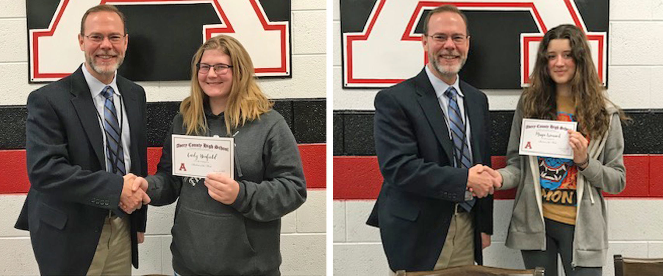 Benfield, Womack named ACHS Students of the Month